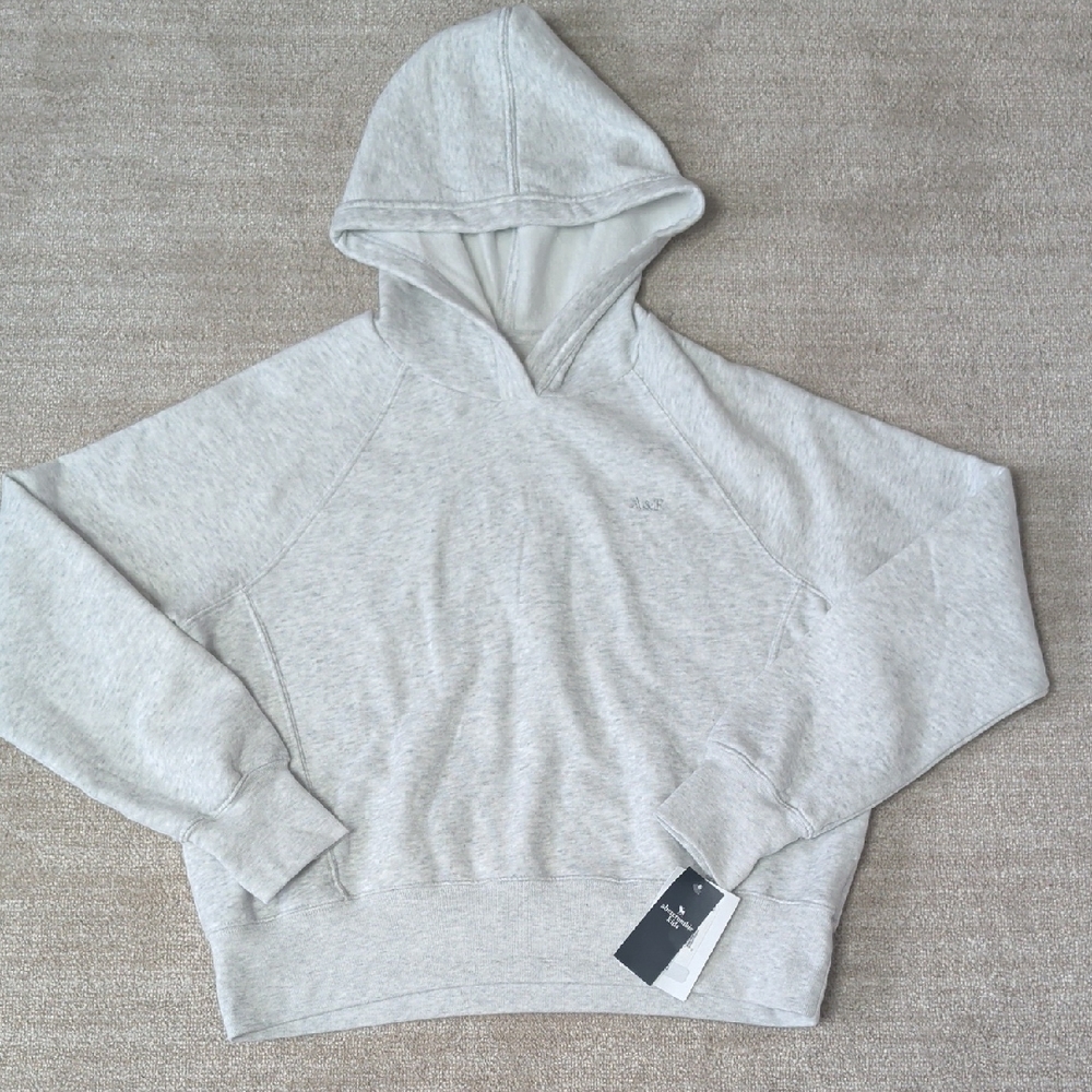 Abercrombie Kids Light Gray Hooded Sweater